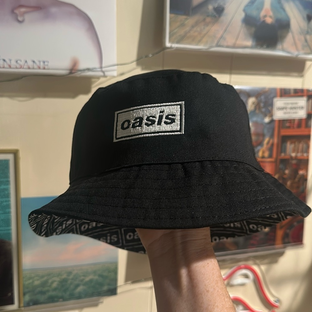 Oasis Live ‘25 reversible bucket hat official merchandise Liam Noel Gallagher